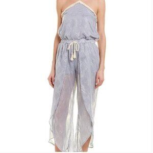 Surf Gypsy metallic halter lightweight jumpsuit